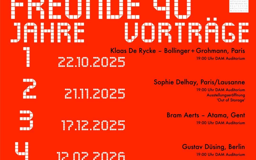 FREUNDE 40 Jahre Vortrag: Gustav Düsing – Berlin